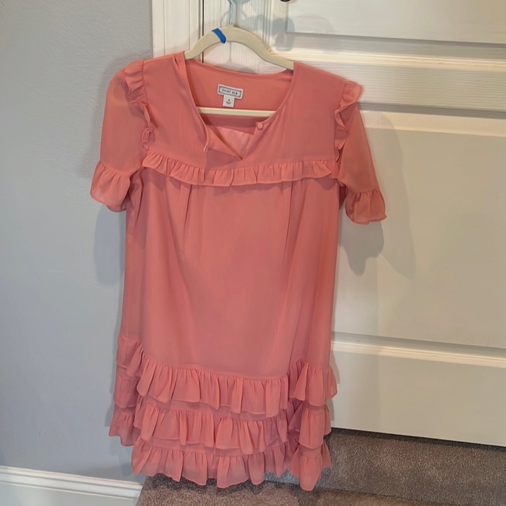 Pink knee length dress